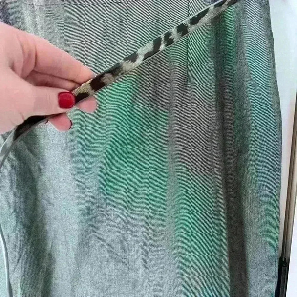 Tahari Arthur S. Levine Grey A-Line Short Sleeve Dress with Belt- Size XL- NWOT - Picture 2 of 6